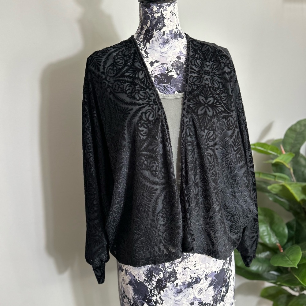 Maddy…k black open front cardigan